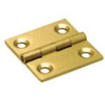 Smalscharnier 30x30 mm massief messing