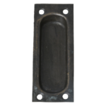 Schuifdeurgreep messing antiek gestanst