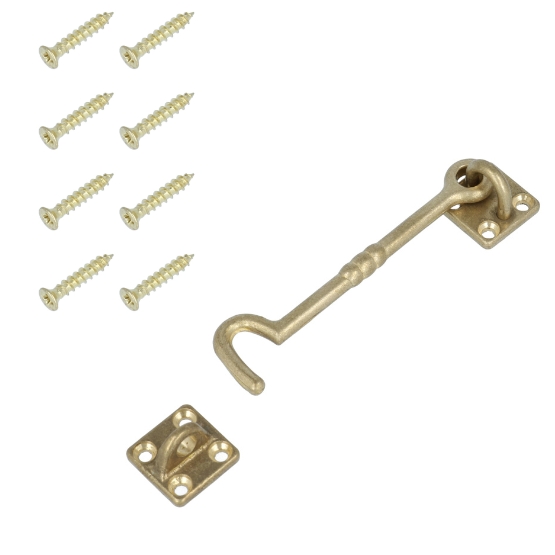 Kajuithaak 100 mm messing