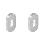 Intersteel sleutelrozetten verdekt ovaal 65x30x10mm rvs