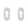 Intersteel cilinderrozetten verdekt ovaal 65x30x10mm rvs