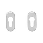 Intersteel cilinderrozetten verdekt ovaal 65x30x10mm rvs