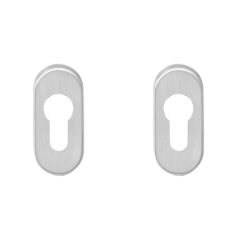 Intersteel cilinderrozetten verdekt ovaal 65x30x10mm rvs