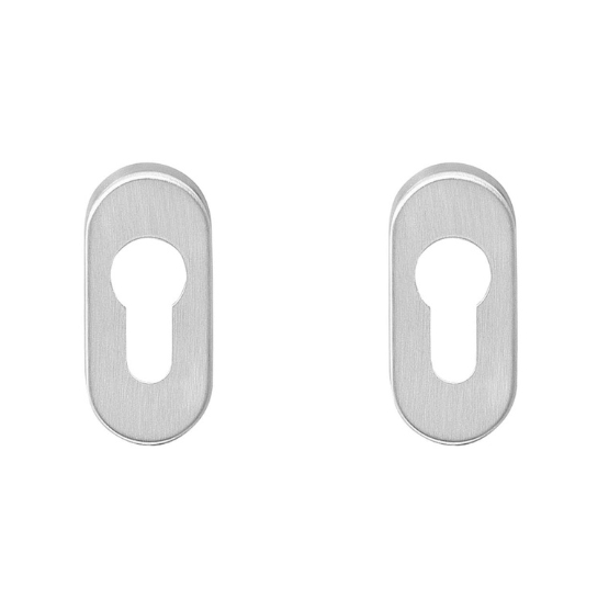 Intersteel cilinderrozetten verdekt ovaal 65x30x10mm rvs