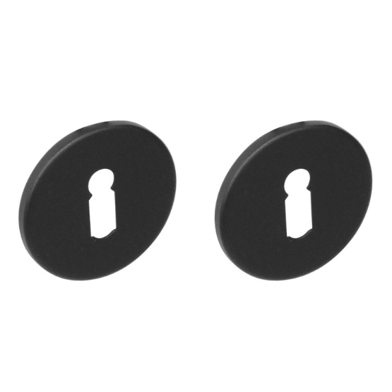 Intersteel sleutelrozetten verdekt ø53x5mm structuur zwart