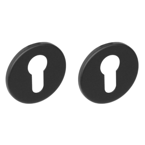 Intersteel cilinderrozetten verdekt ø53x5mm structuur zwart