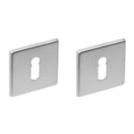 Intersteel sleutelrozetten verdekt 50x50x5mm rvs
