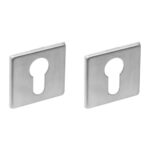 Intersteel cilinderrozetten verdekt 50x50x5mm rvs