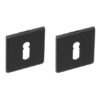 Intersteel sleutelrozetten verdekt 50x50x5mm structuur zwart