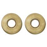 Intersteel rozetten verdekt ø49x7mm messing getrommeld