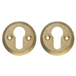 Intersteel cilinderrozetten ø50x5mm messing getrommeld