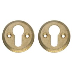 Intersteel cilinderrozetten ø50x5mm messing getrommeld