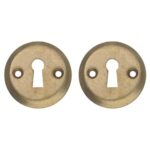 Intersteel sleutelrozetten ø50x5mm messing getrommeld