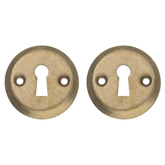 Intersteel sleutelrozetten ø50x5mm messing getrommeld