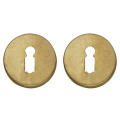 Intersteel sleutelrozetten verdekt ø49x7mm messing getrommeld