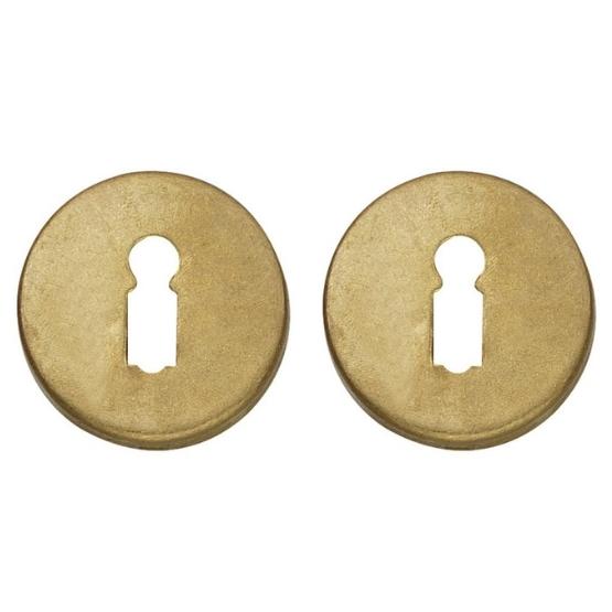 Intersteel sleutelrozetten verdekt ø49x7mm messing getrommeld