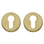 Intersteel cilinderrozetten verdekt ø49x7mm messing getrommeld