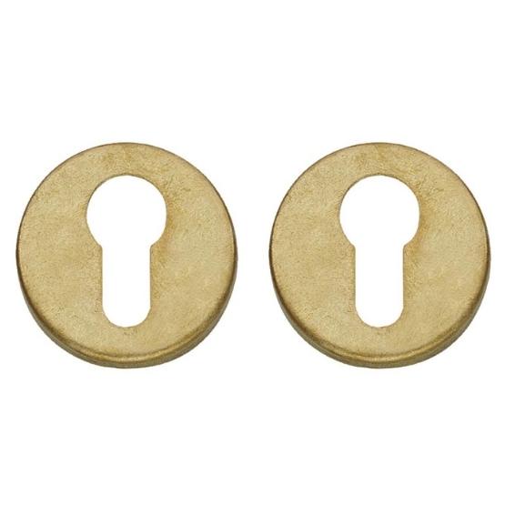 Intersteel cilinderrozetten verdekt ø49x7mm messing getrommeld