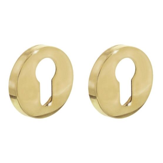 Intersteel cilinderrozetten verdekt ø50x8mm messing gelakt