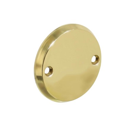 Intersteel Afdekplaatje rond 50mm schroefgat messing gelakt