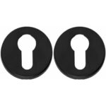 Intersteel cilinderrozetten verdekt ø49x7mm zwart