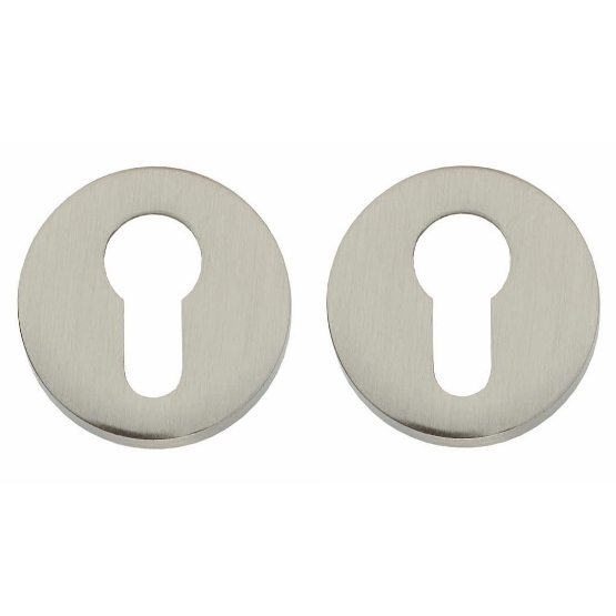 Intersteel cilinderrozetten verdekt ø50x8mm nikkel mat