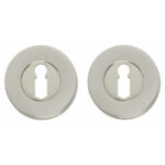 Intersteel sleutelrozetten verdekt ø50x8mm nikkel mat