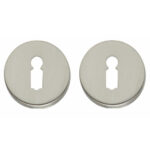 Intersteel sleutelrozetten verdekt ø49x7mm nikkel mat