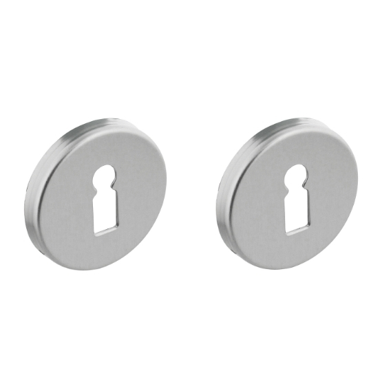 Intersteel sleutelrozetten verdekt ø50x7mm met nokken aluminium F1