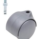 Meubelwiel Zilver Kunststof 50 mm M8