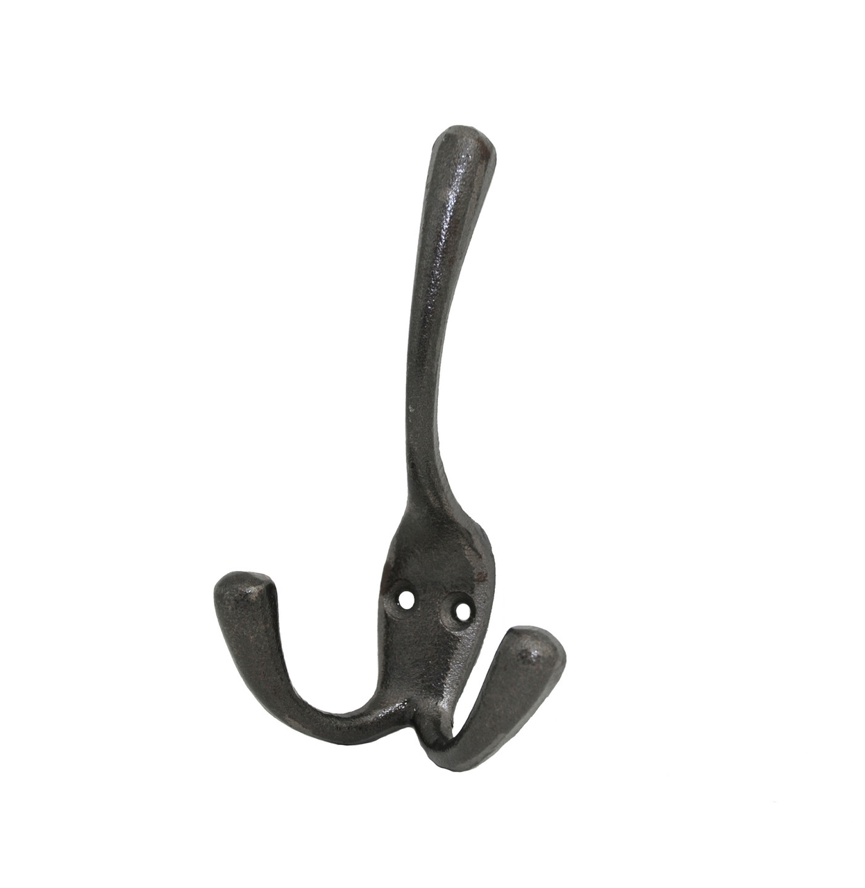 Kapstokhaak dubbel ijzer grijs