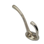 Kapstokhaak nikkel glans