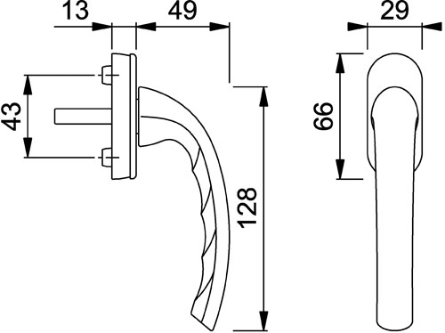Raamsluiting Hoppe SKG2 - Afbeelding 2
