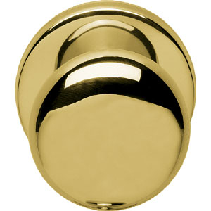 Intersteel voordeurknop paddestoel 57/66mm messing ongelakt