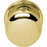 Intersteel voordeurknop zwaar 80/75 messing ongelakt