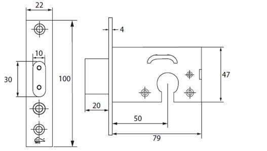 Insteek veiligheids nachtslot voor profielcilinder SKG**®