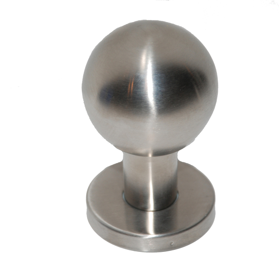 Voordeurknop bol rvs