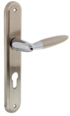 Intersteel deurklink Elen op langschild PC72 chroom/mat nikkel