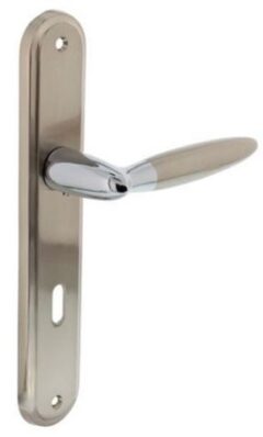 Intersteel deurklink Elen op langschild SL56 chroom/mat nikkel