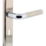 Intersteel deurklink Agatha op langschild SL56 chroom/mat nikkel