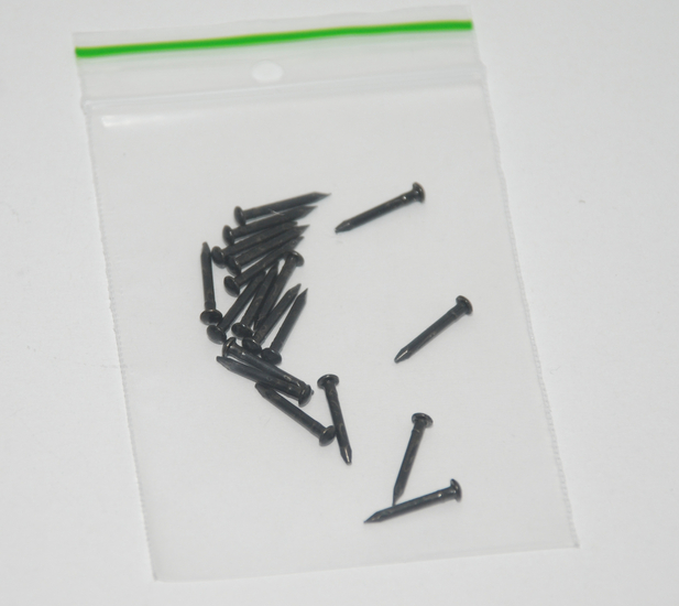 20 Spijkers zwart 15 mm - Afbeelding 2