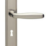 Intersteel deurklink Bjorn op schild SL56 nikkel mat