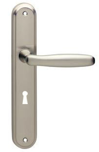 Intersteel deurklink Bjorn op schild SL56 nikkel mat