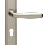 Intersteel deurklink Bjorn op schild PC72 nikkel mat