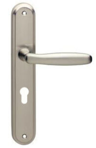 Intersteel deurklink Bjorn op schild PC72 nikkel mat