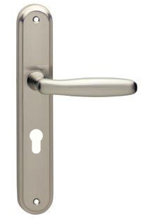 Intersteel deurklink Bjorn op schild PC72 nikkel mat