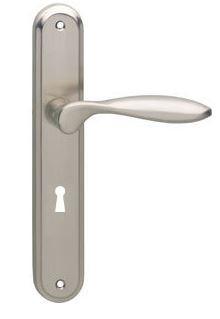 Intersteel deurklink George op langschild SL72 nikkel mat