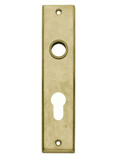 Intersteel renovatie kortschild PC72 messing getrommeld