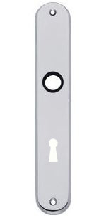 Langschild ovaal SL72 chroom