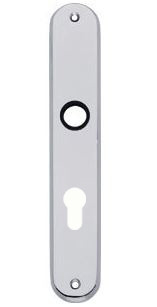 Intersteel Langschild ovaal PC72 chroom